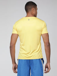 Sporto Men's Athletic Jersey Quick Dry T-Shirt - Yellow