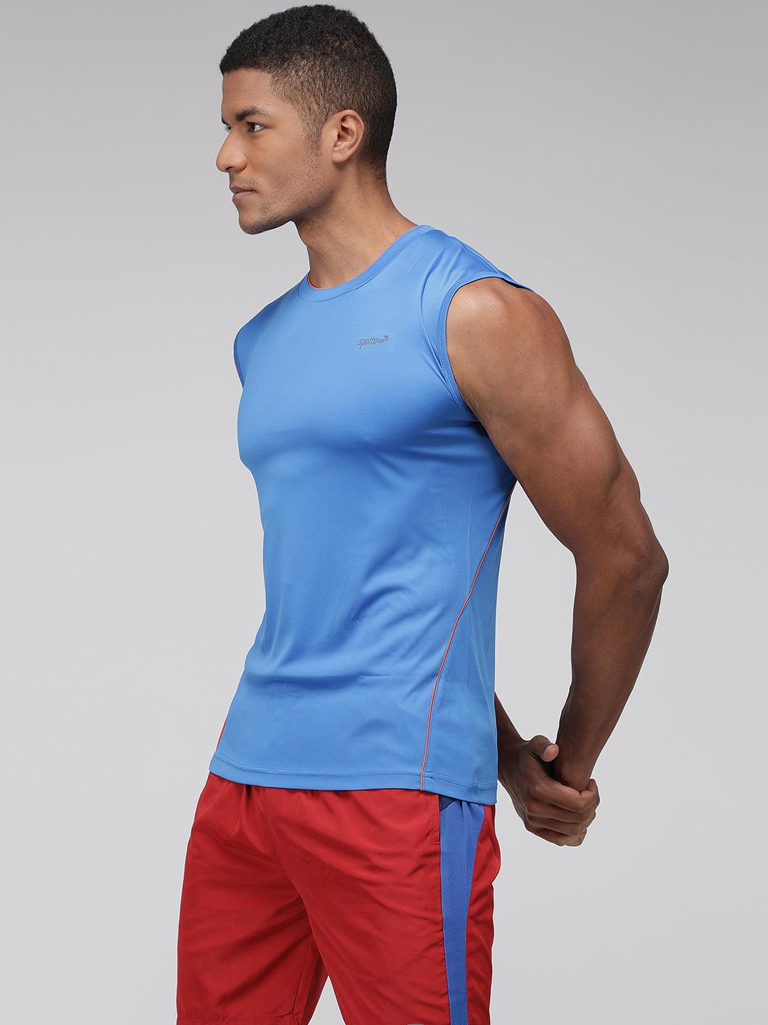 Sporto Men's Sleeveless Gym wear - Blue