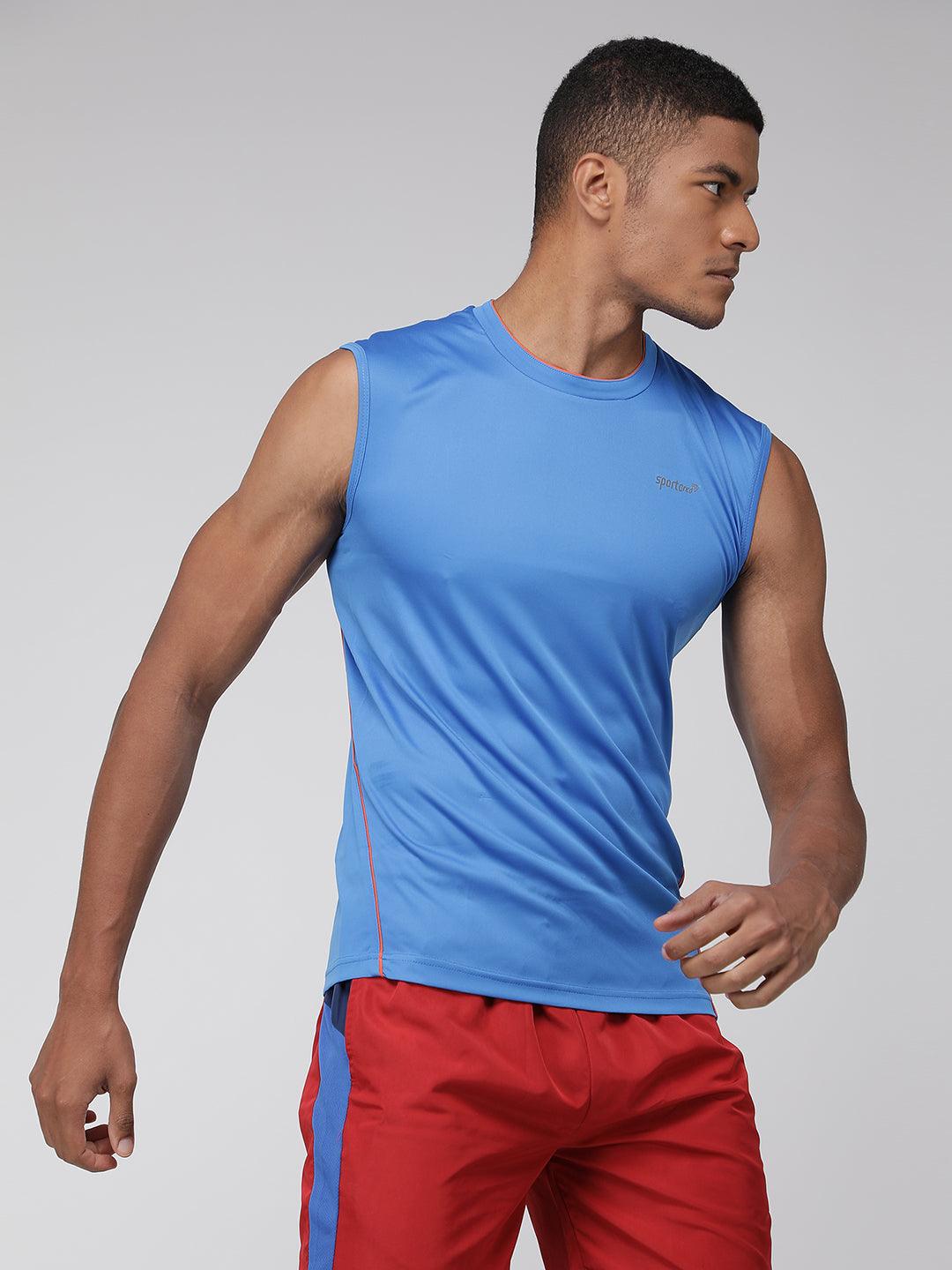 Sporto Men's Sleeveless Gym wear - Blue