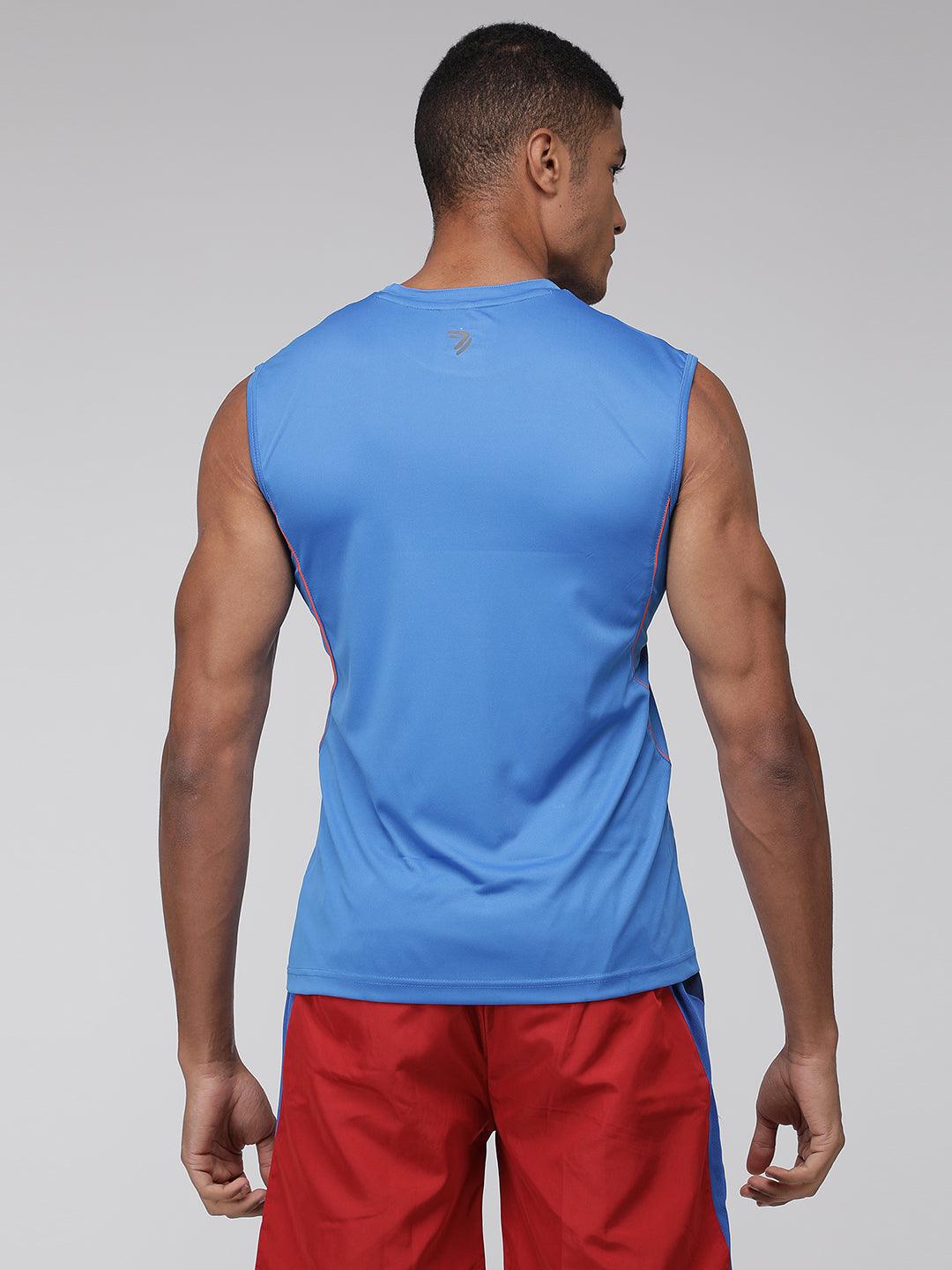 Sporto Men's Sleeveless Gym wear - Blue