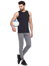 Sporto Men's 100% Cotton Printed Lounge Vest (Pack of 2)