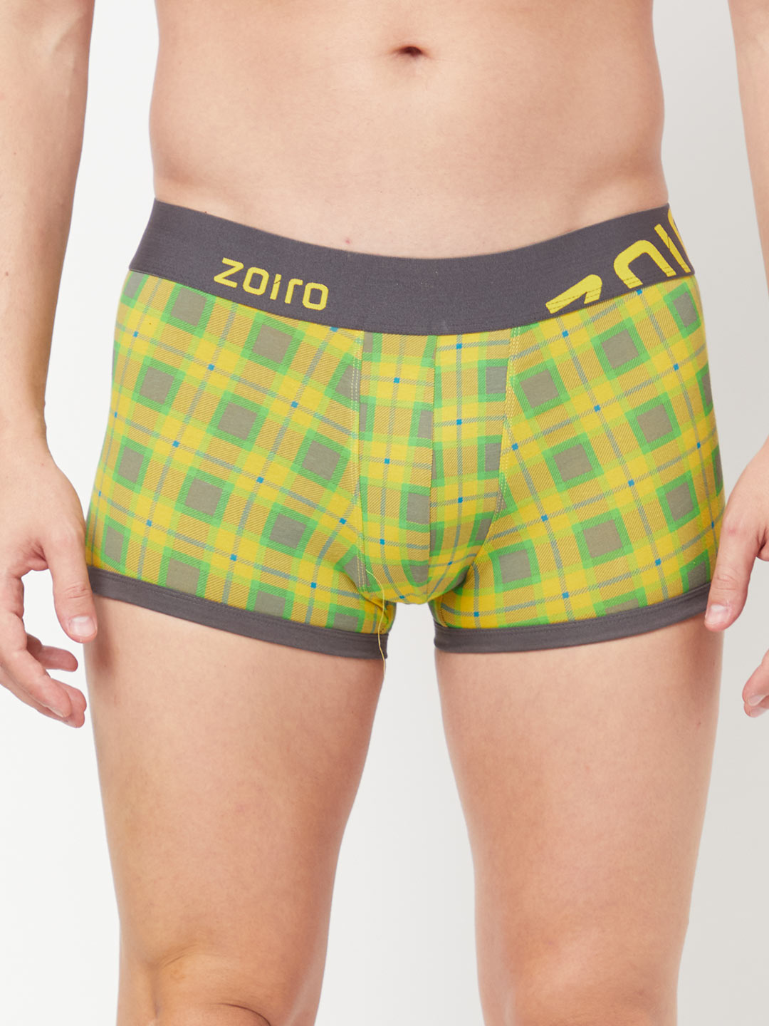 Zoiro Men's Cotton Trends Trunk - Sulphur