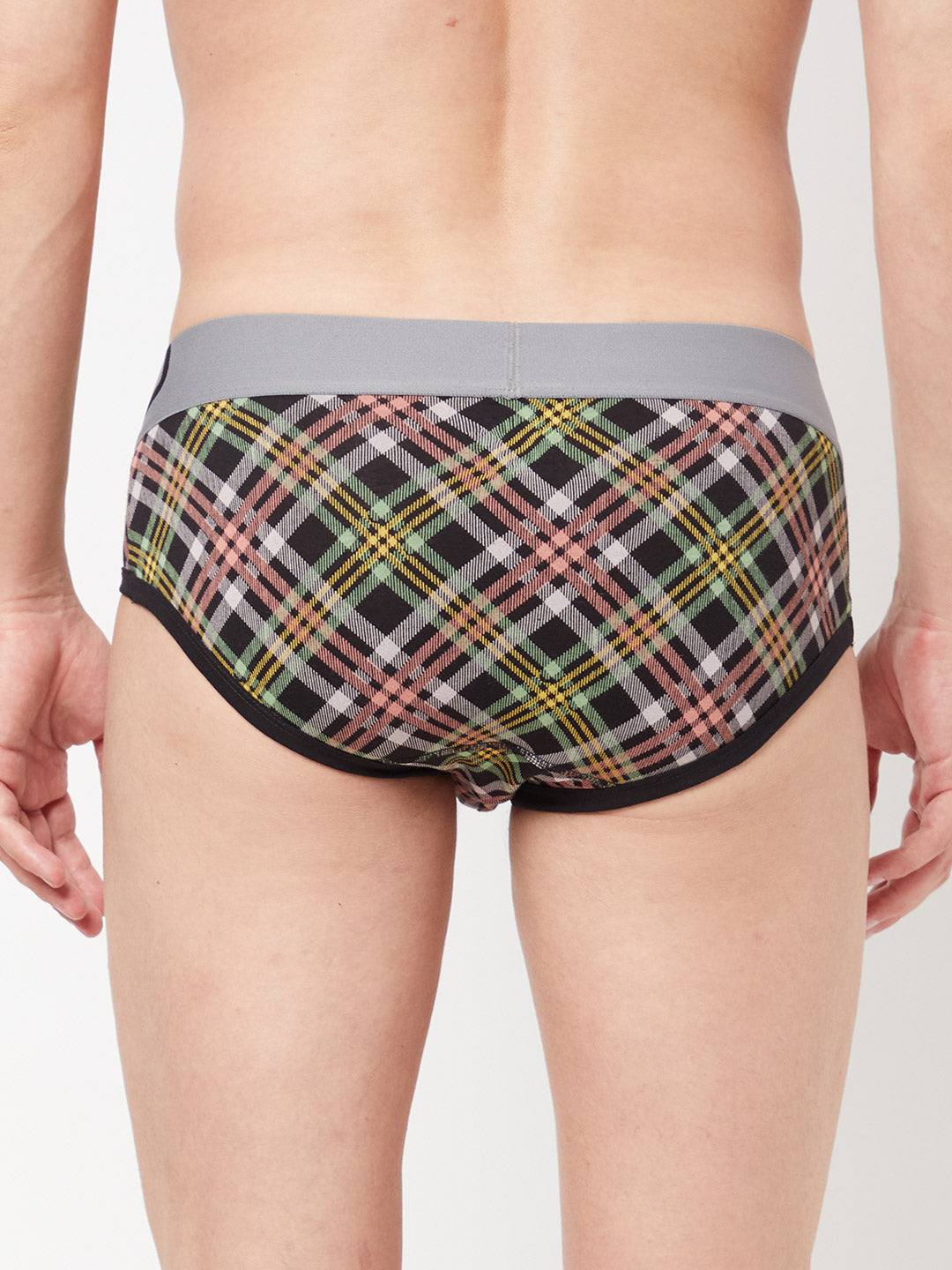 Zoiro Men's Cotton Trends Printed Brief - Black