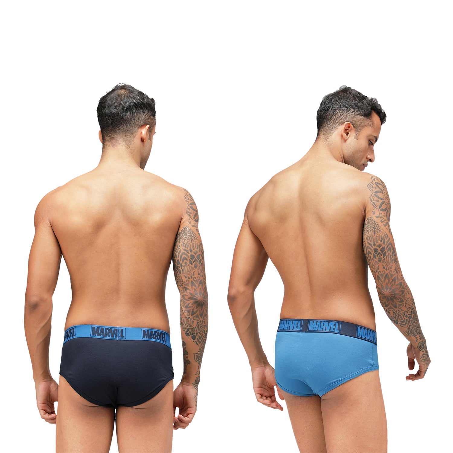 Men's Marvel Brief Pack of 2 - Navy+Sky Diver