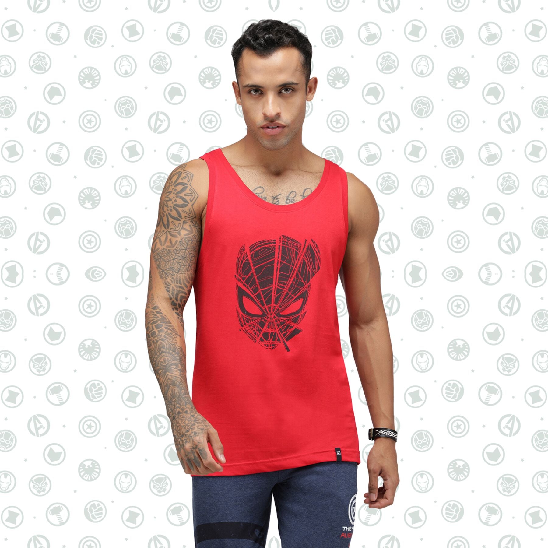 Zoiro Men's Marvel Singlet Vest - Spider Man