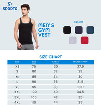 Sporto Mens Round Neck Solid Gym Vest Super Soft Cotton Pack Of 2