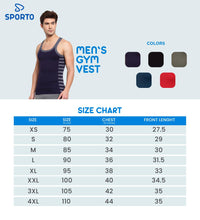 Men's Gym Vests with Designed Side Contrast Panel - Pack of 2 (Red & Navy)