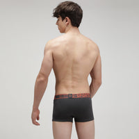 Sporto Men's Spandex Square Trunk (Pack of 3) - Maroon + Navy + Charcoal