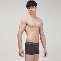 Sporto Men's Spandex Square Trunk (Pack of 3) - Olive + Charcoal + Denim Blue