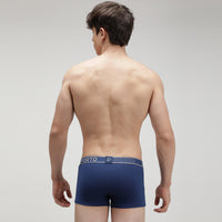 Sporto Men's Spandex Square Trunk (Pack of 3) - Olive + Charcoal + Denim Blue