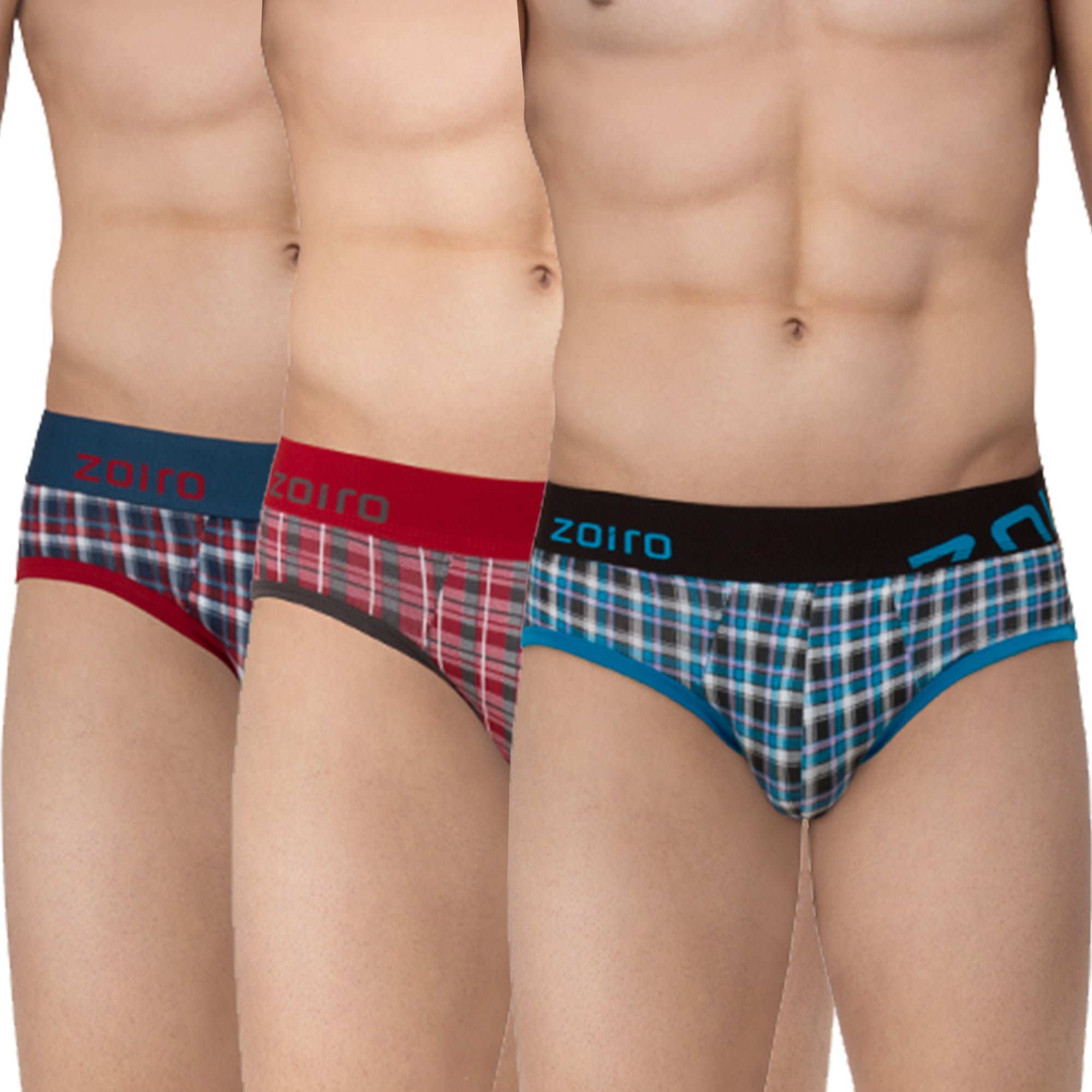 Zoiro Men's Cotton Printed Brief Pack Of 3