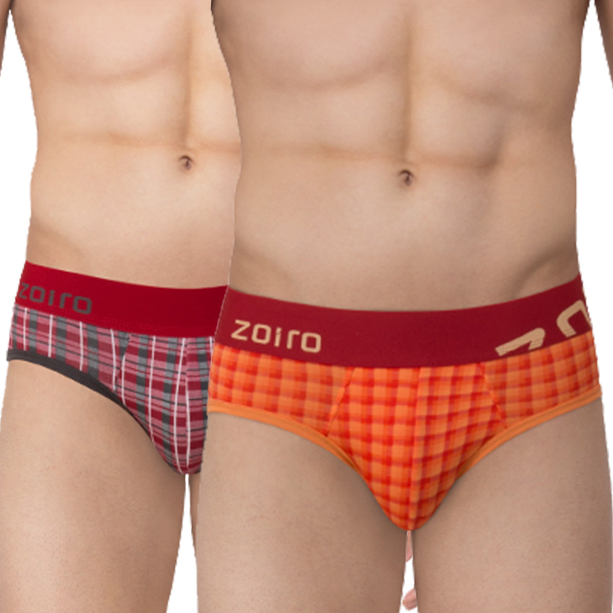 Zoiro Men's Cotton Printed Brief Pack Of 2