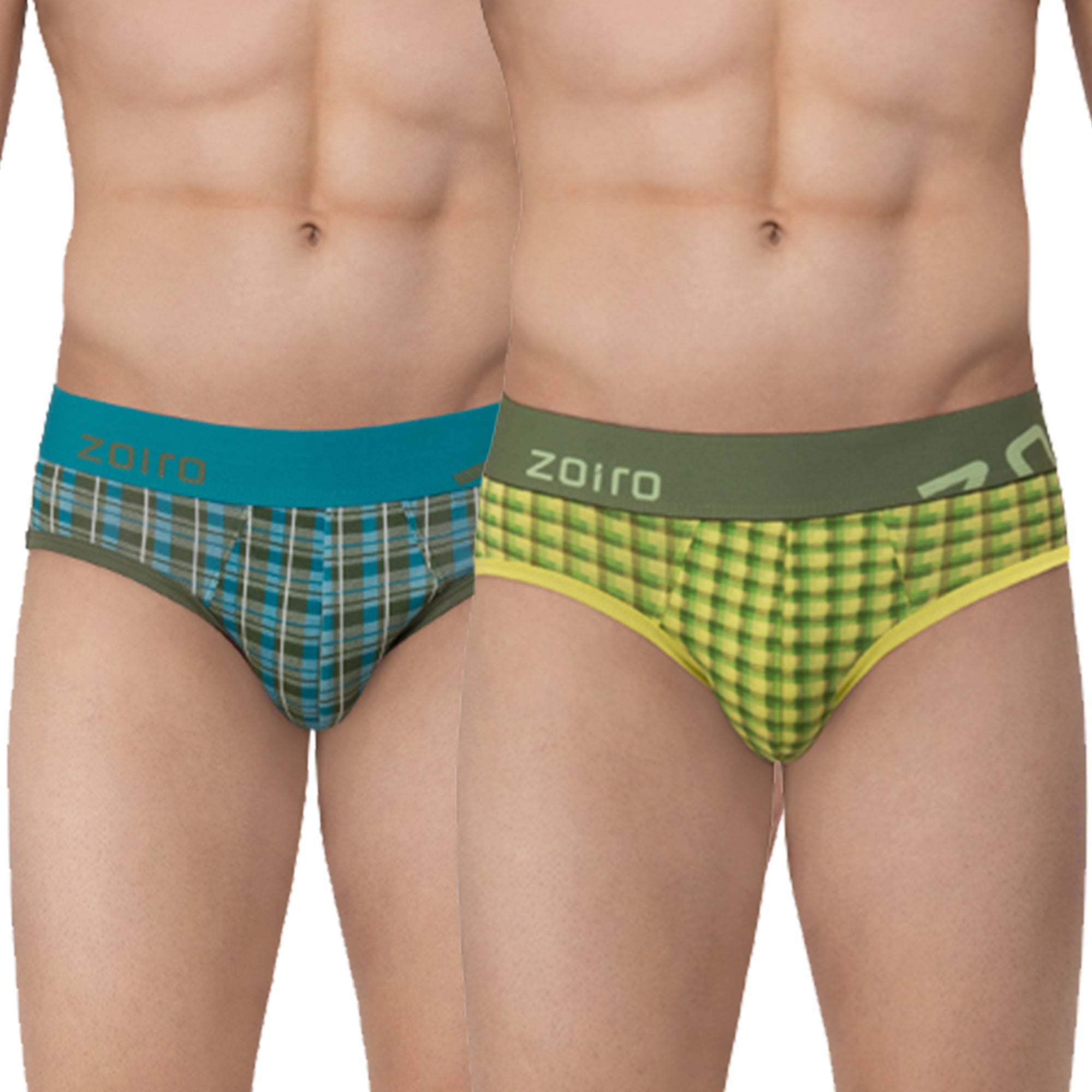 Zoiro Men Cotton Printed Brief Pack - 2