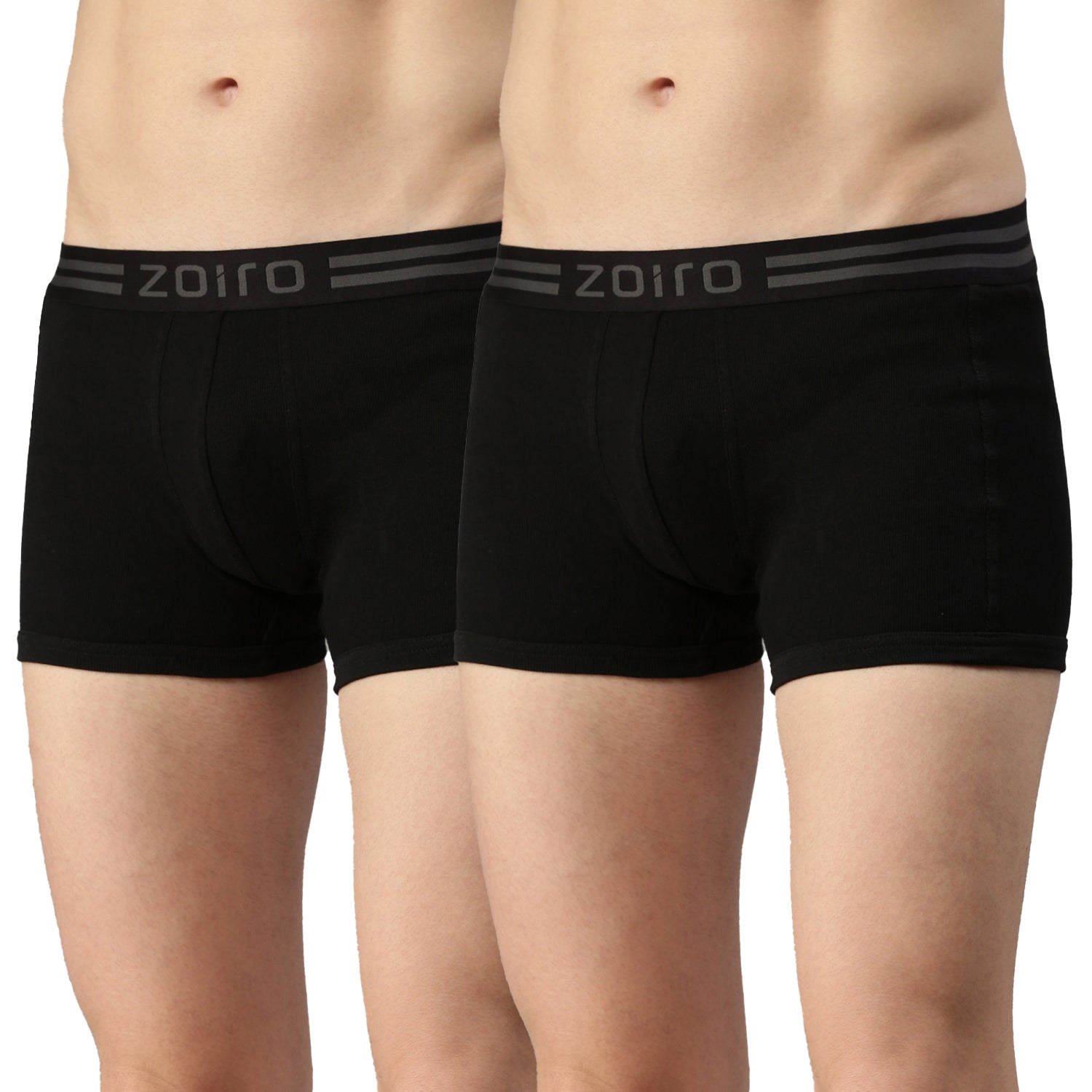 Men Soft Classic Trunk (Pack of 2) Black + Black