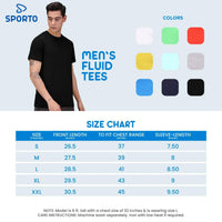 Sporto Men's Round Neck Cotton Tee Pack of - 3 (Pink + Ocean + Mimosa)