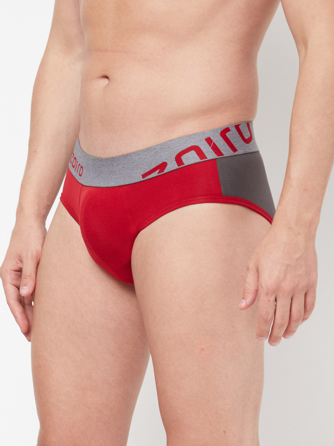 Zoiro Men's Cotton Trends Brief Ribbon Red - Castle Rock