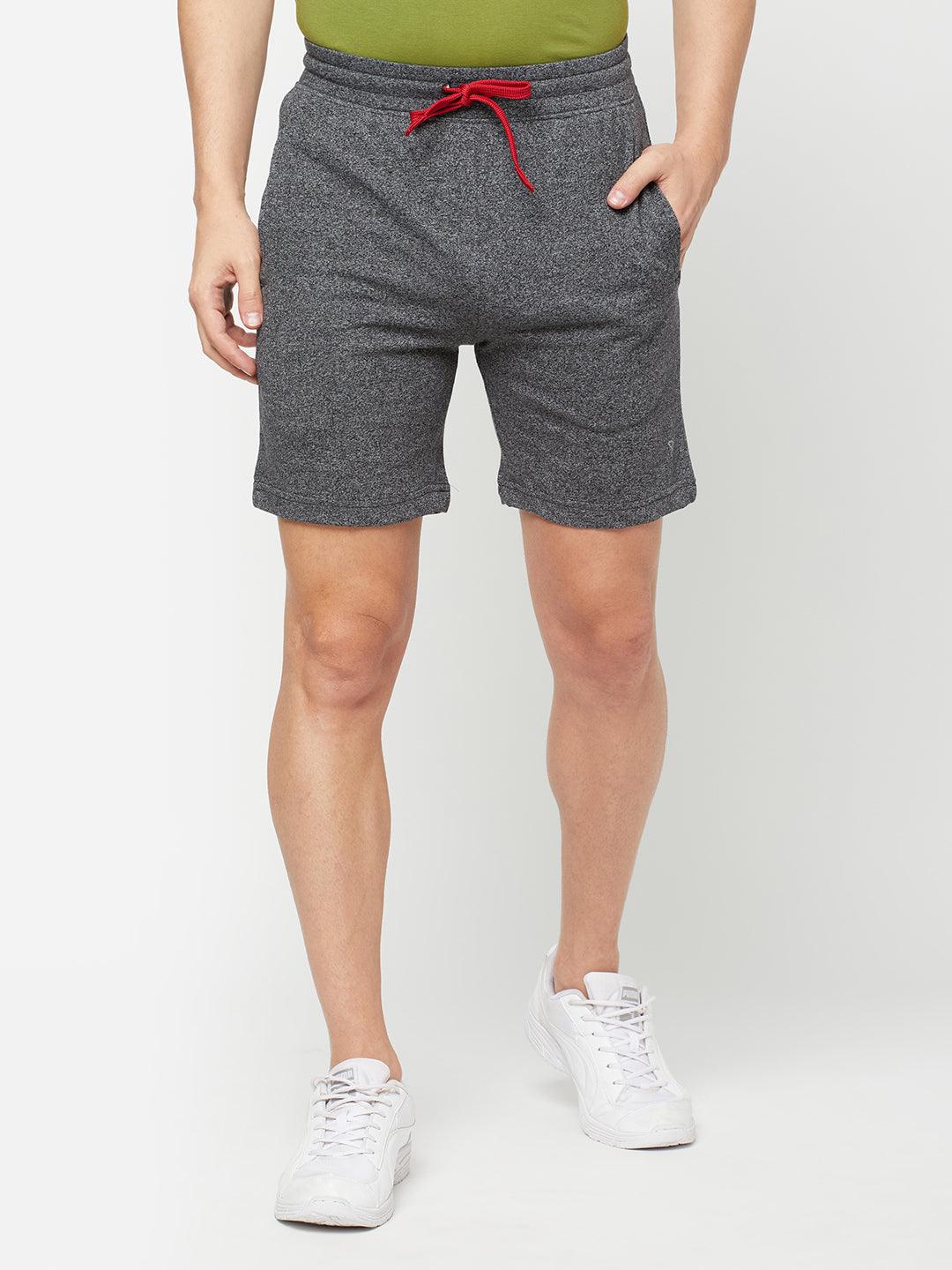 Sporto Men's Casual Lounge Shorts - Black Jaspe