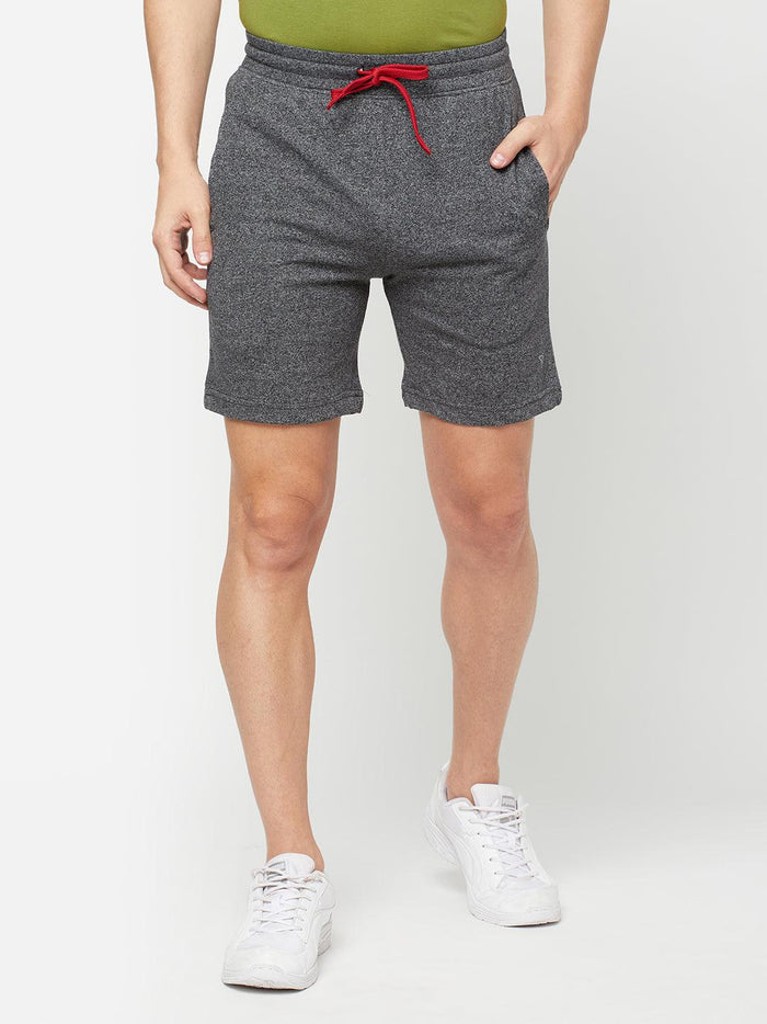 Sporto Men's Casual Lounge Shorts - Black Jaspe