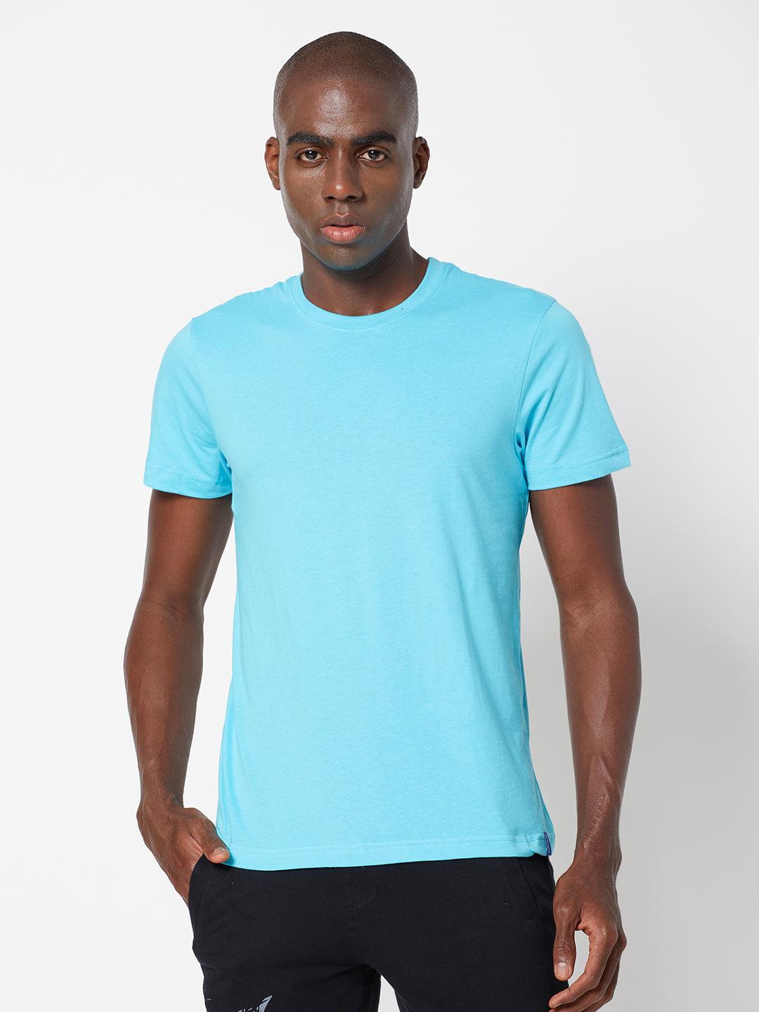 Sporto Men's Round Neck Fluid Tee - Ocean Weave