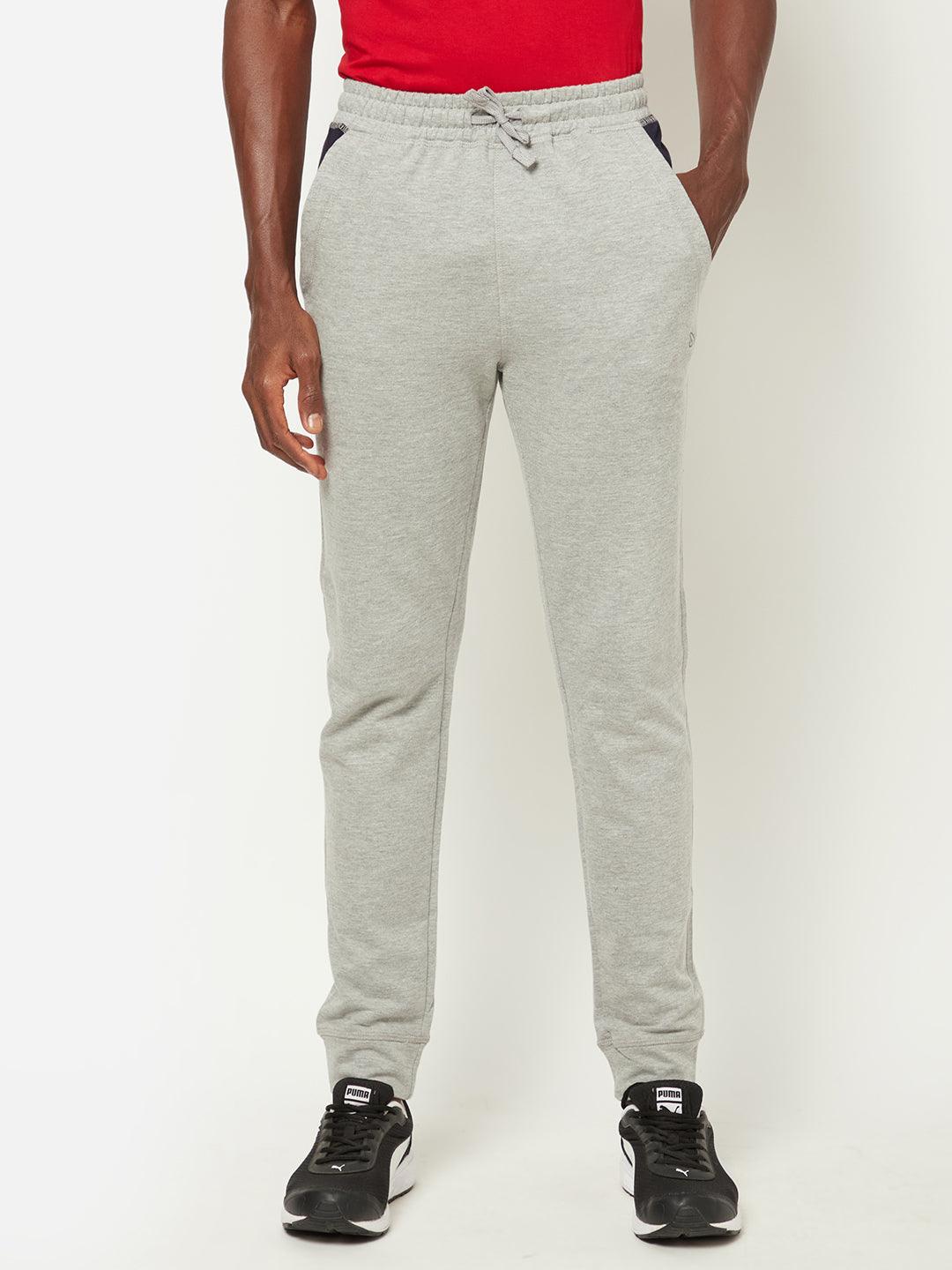 Sporto Men's Terry Knit Grey Melange Joggers