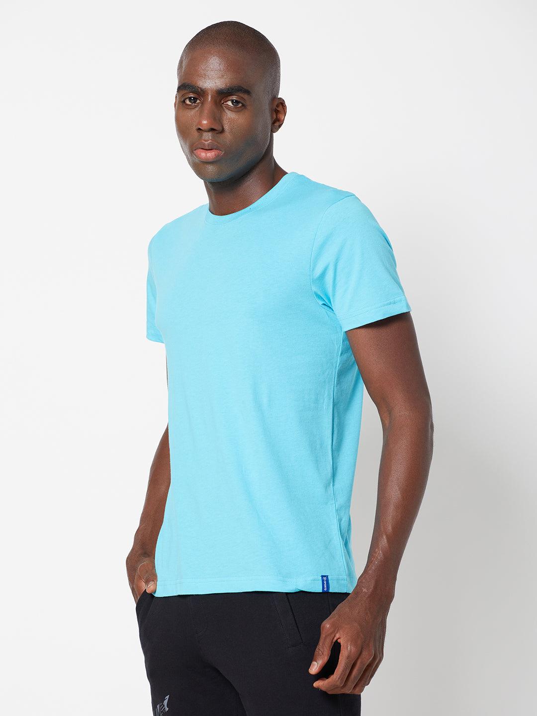 Sporto Men's Round Neck Fluid Tee - Ocean Weave