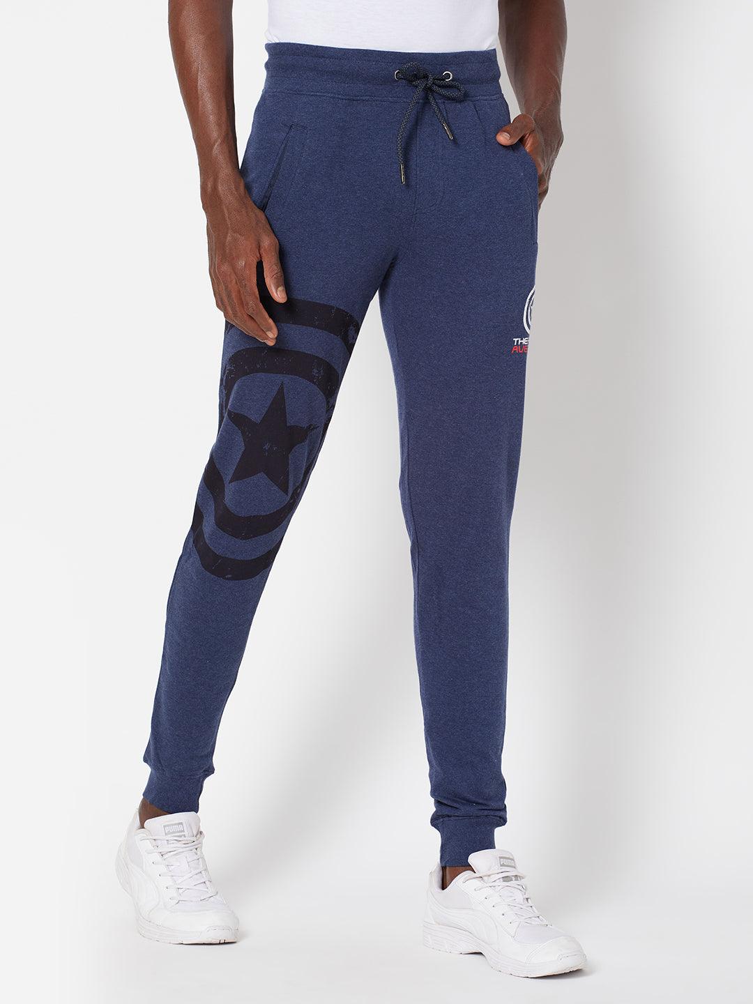 Men's Captain America Joggers - Blue Melange