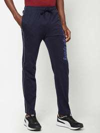 Sporto Men's Navy Printed Track Pant