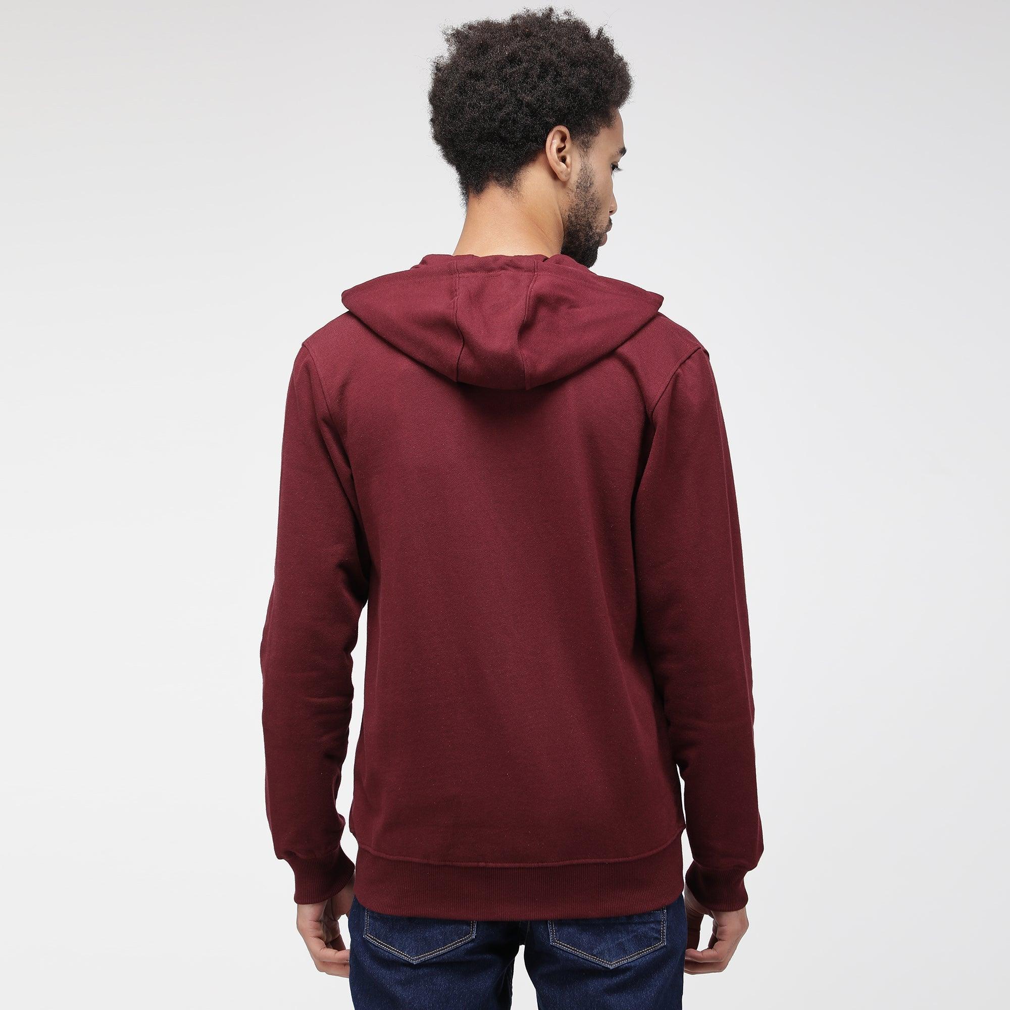 Sporto Men's Solid Hoodie Sweatshirt