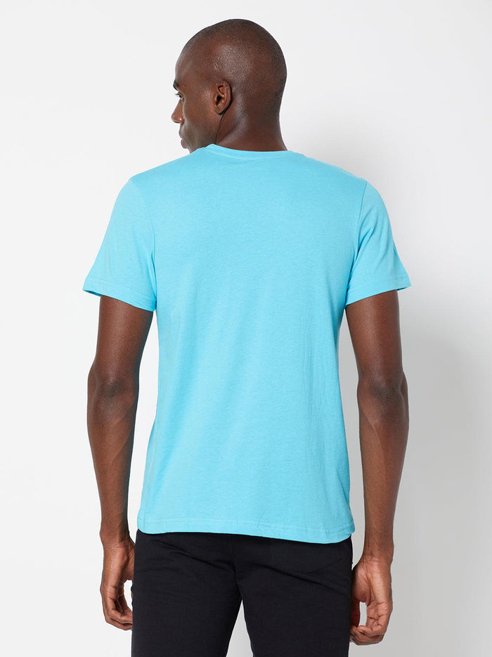 Sporto Men's Round Neck Fluid Tee - Ocean Weave