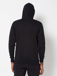 Sporto Men's Zippered Hoodie Jacket - Black