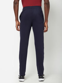 Sporto Men's Navy Printed Track Pant