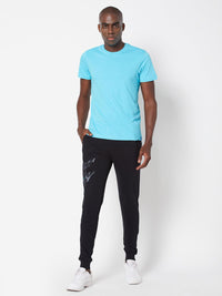 Sporto Men's Round Neck Fluid Tee - Ocean Weave