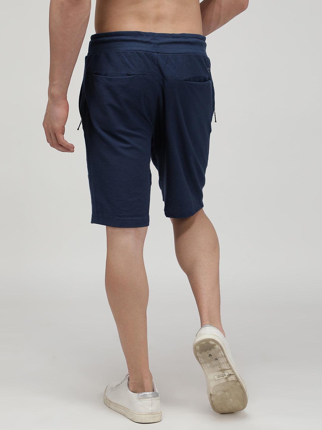 Sporto Men's Cotton Bermuda Shorts - Insignia Blue