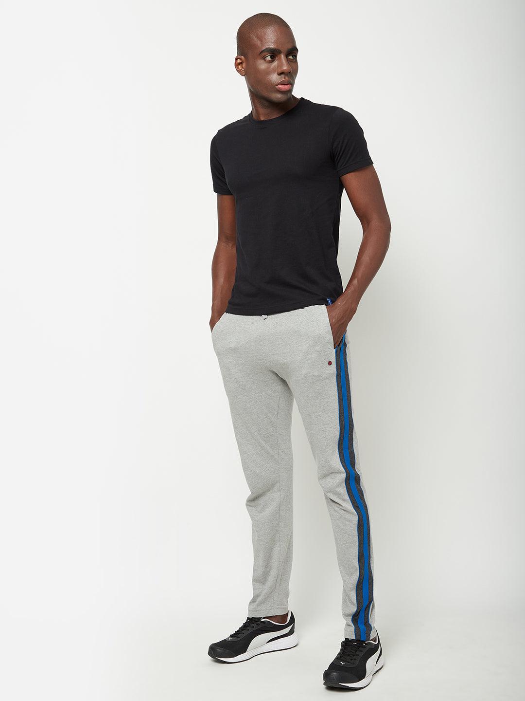 Sporto Men's Jersey Knit Grey Melange Track pant