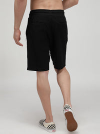 Sporto Men's Cotton Bermuda Shorts - Black