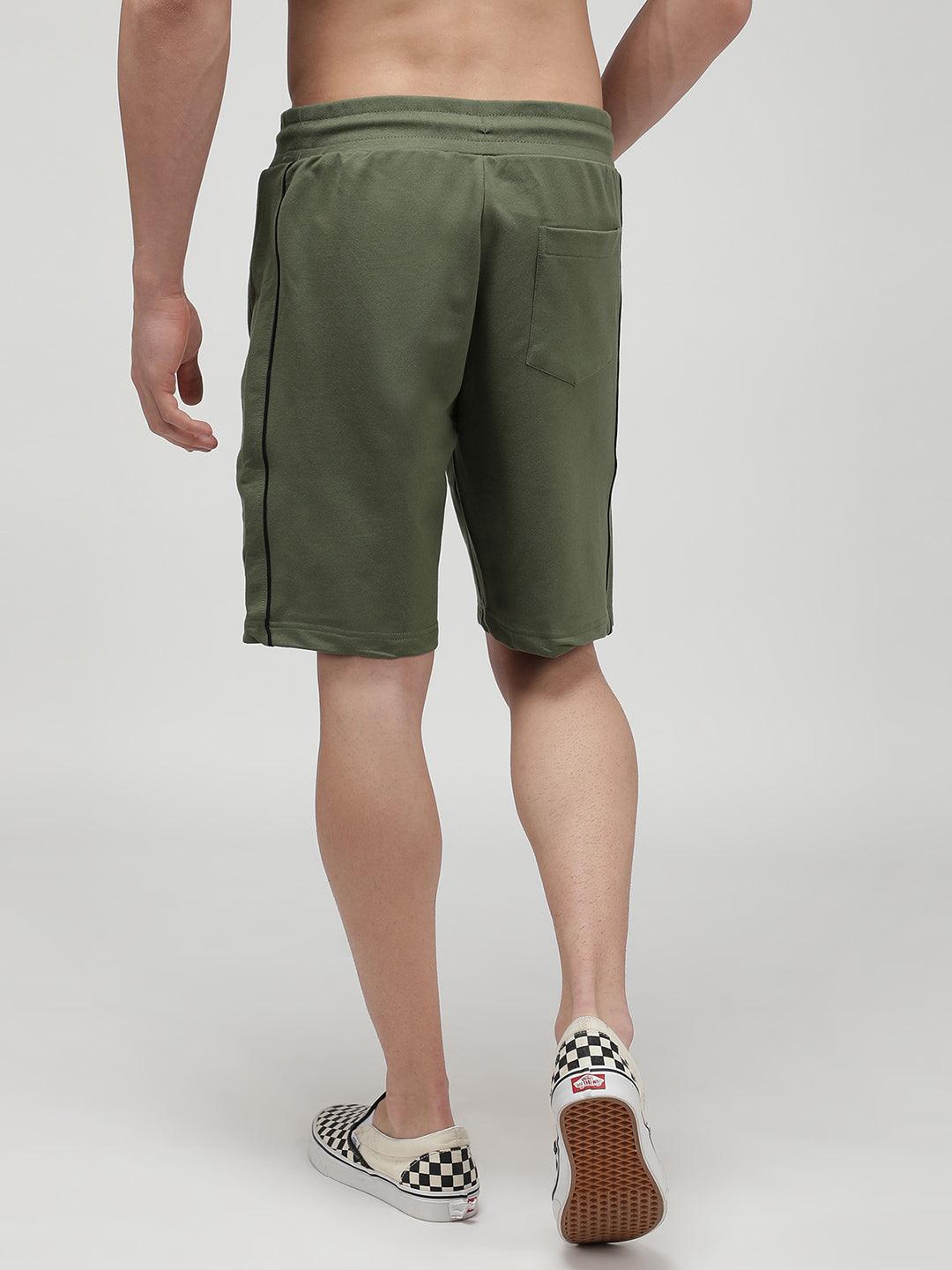 Sporto Men's Cotton Bermuda Shorts - Bronze Green