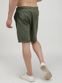 Sporto Men's Cotton Bermuda Shorts - Olive