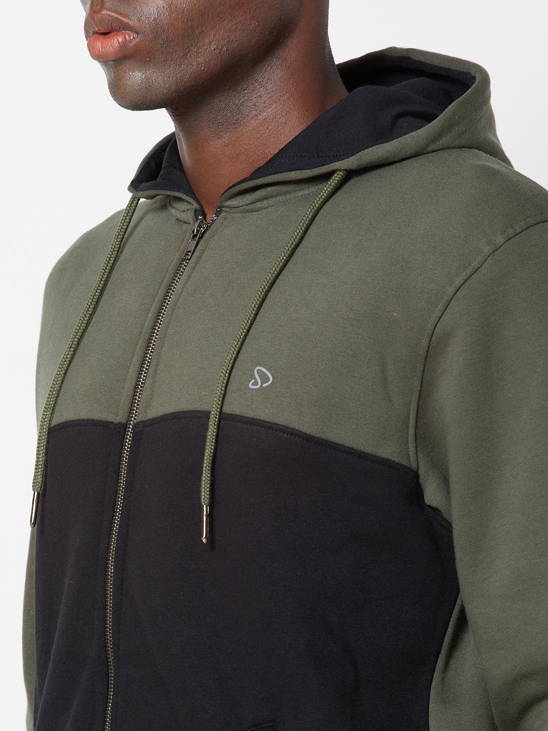 Sporto Men's Zippered Hoodie Jacket - Olive