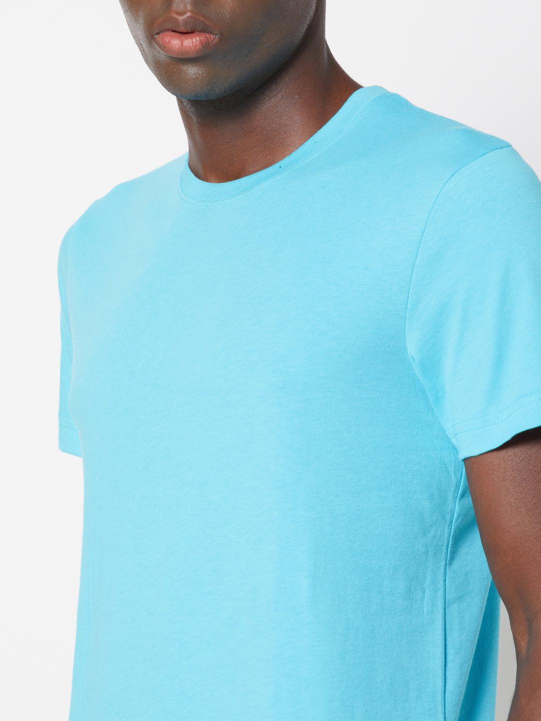 Sporto Men's Round Neck Fluid Tee - Ocean Weave