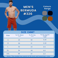 Sporto Men's Cotton Bermuda Shorts - Brown