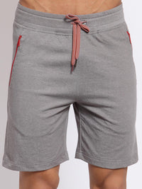 Sporto Men's Cotton Lounge Shorts - Mid Grey