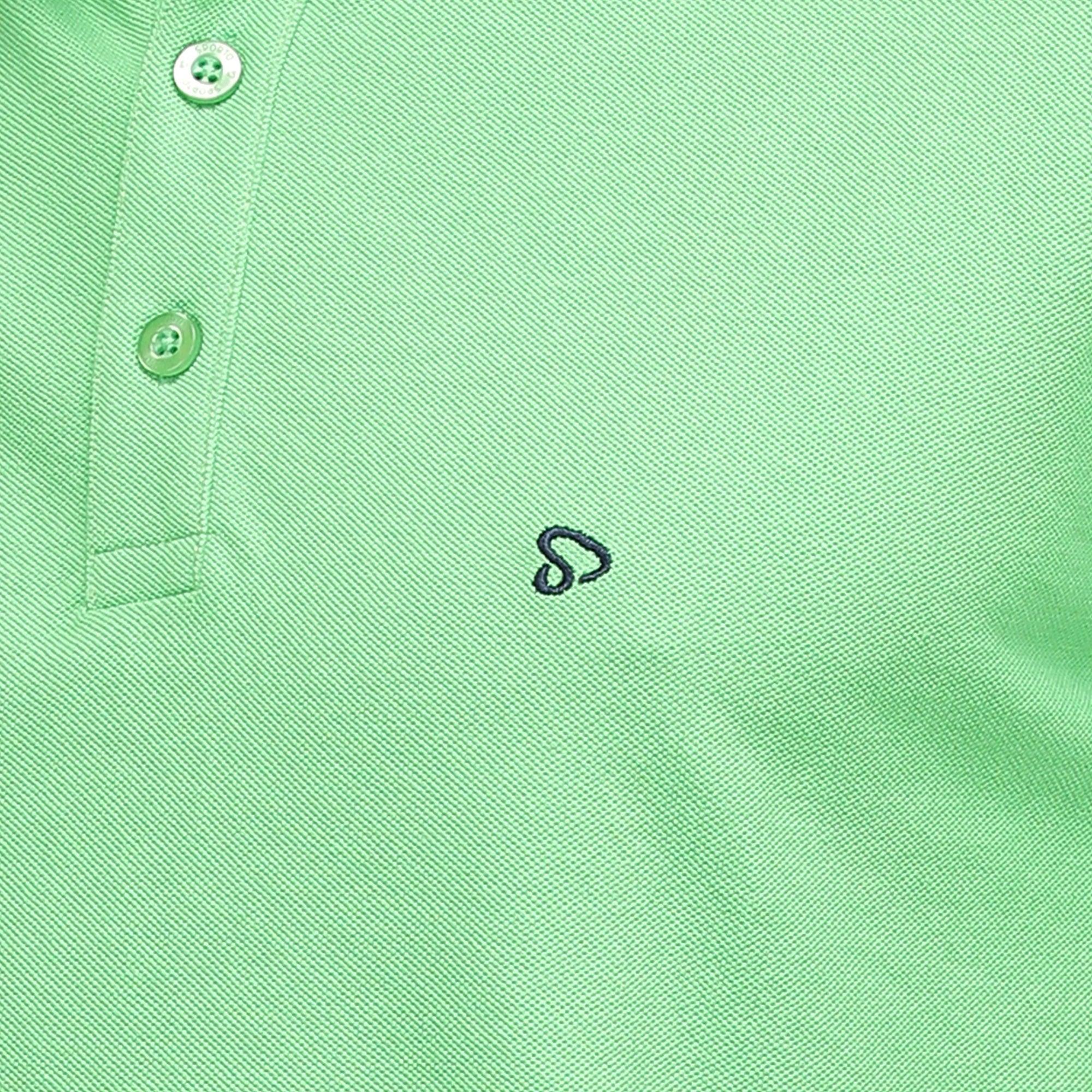 Sporto Men's Solid Polo T-Shirt -Tender Green