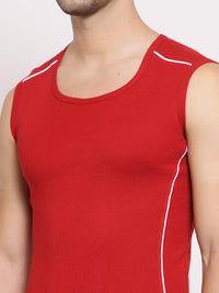 Men's Sleeveless Gym Vest Set of 2 (Red & Navy)