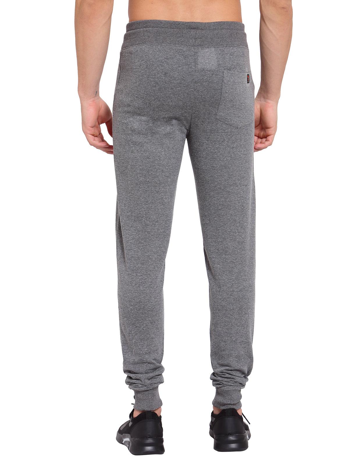 Sporto Anthra Melange Fleece Terry Joggers for Men