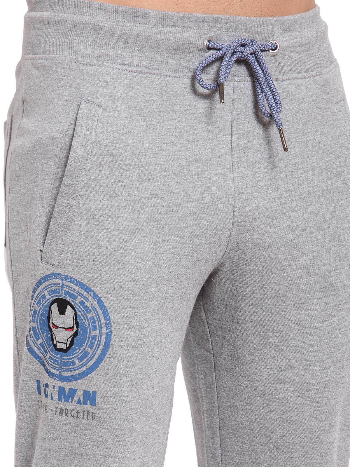 Men's Iron man Joggers - Grey Melange