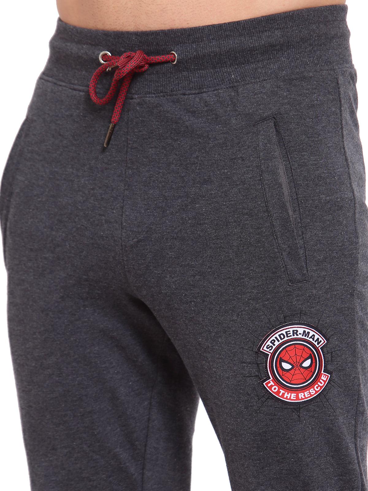 Men's Spider man Joggers - Anthra Melange