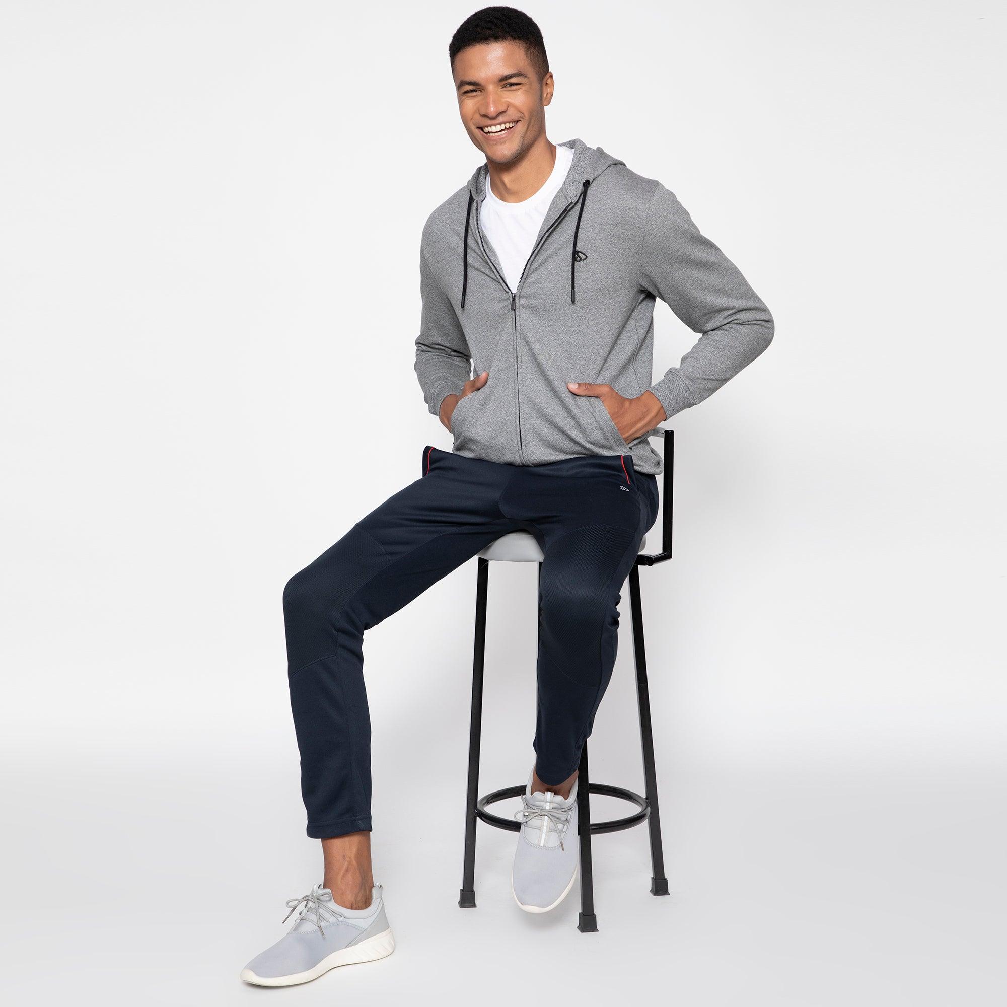 Sporto Men's Solid Hoodie Sweatshirt