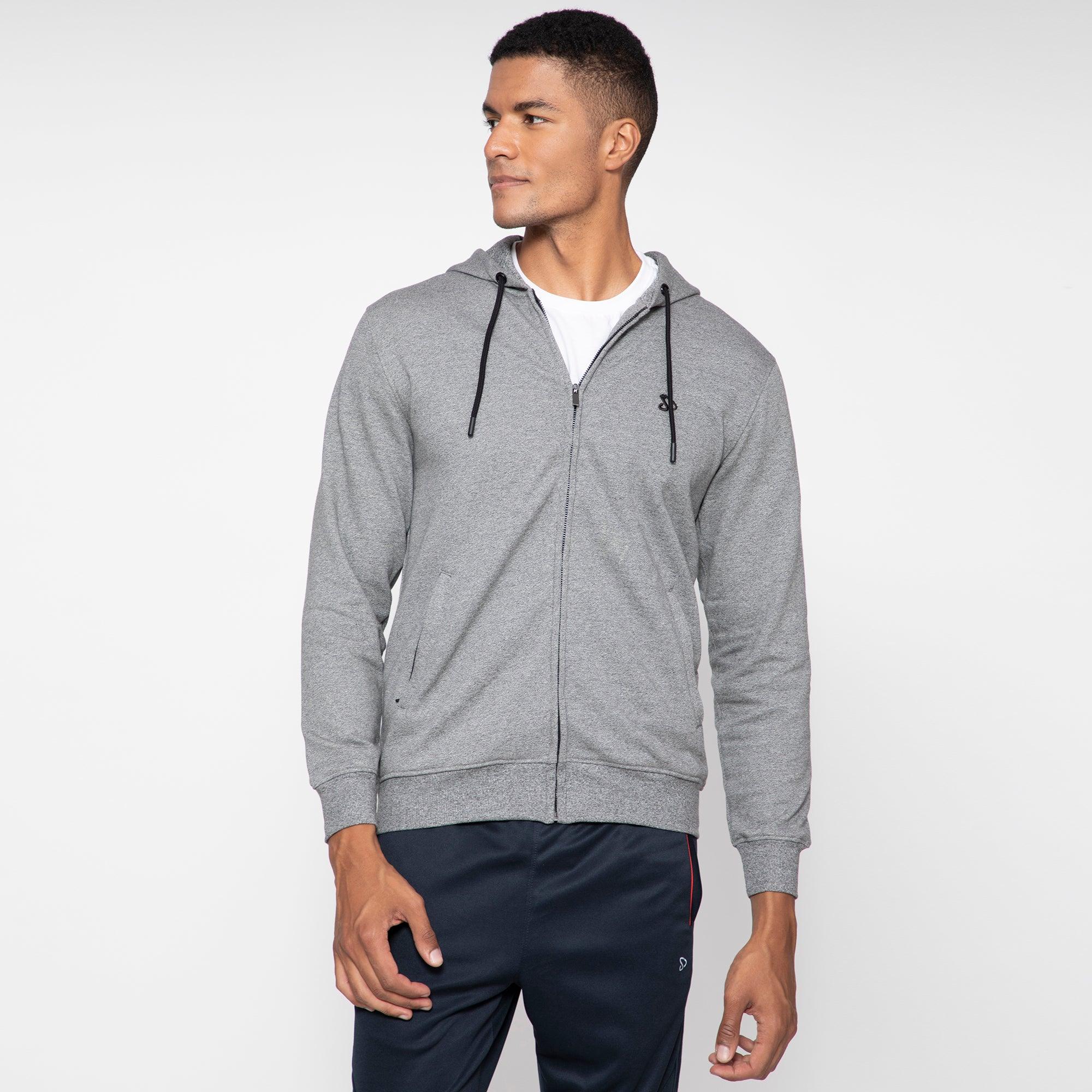 Sporto Men's Solid Hoodie Sweatshirt