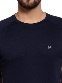 Sporto Men's Athletic Jersey Quick Dry T-Shirt - Navy