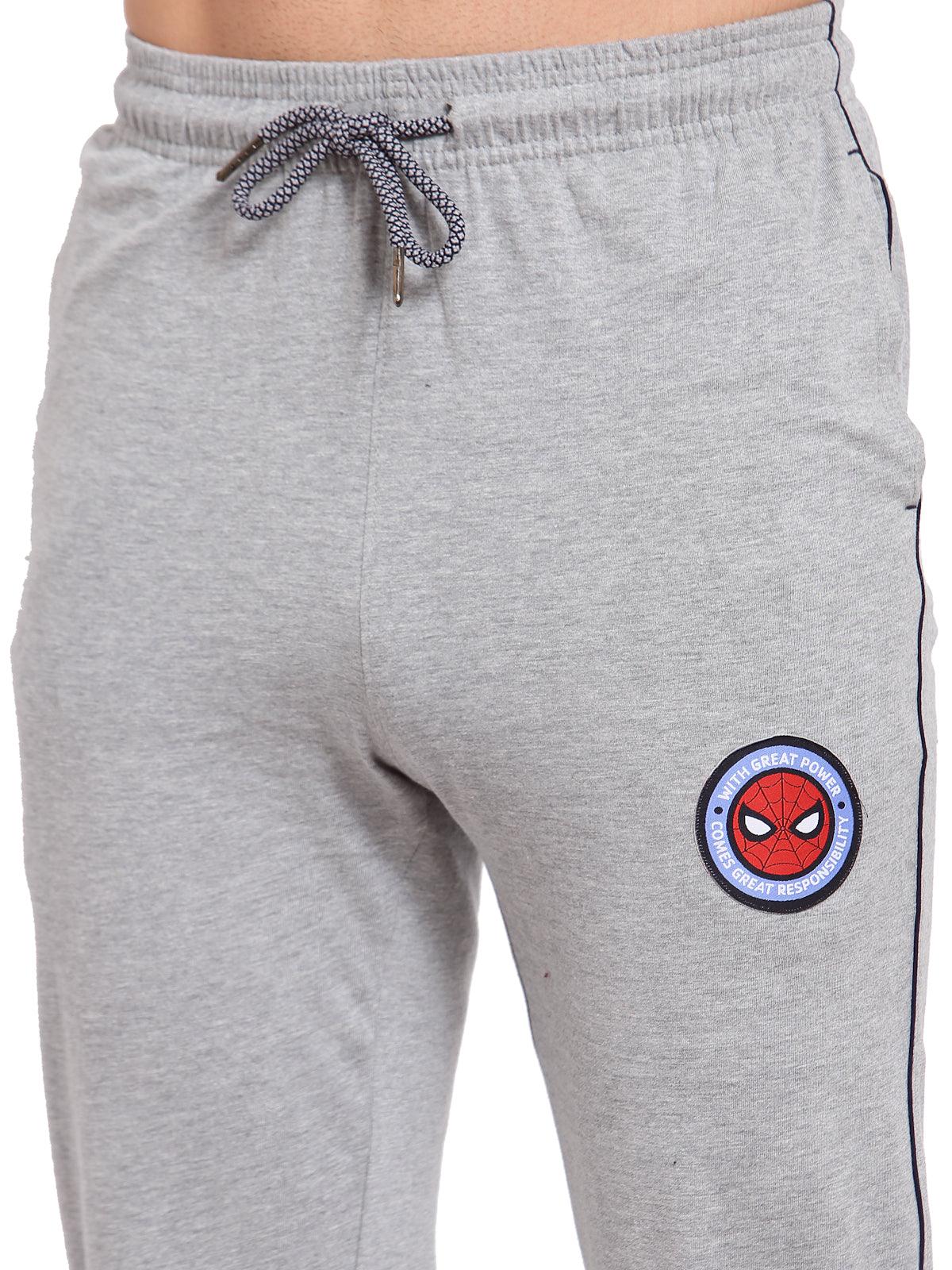 Sporto Marvel Men's Grey Melange Track pant